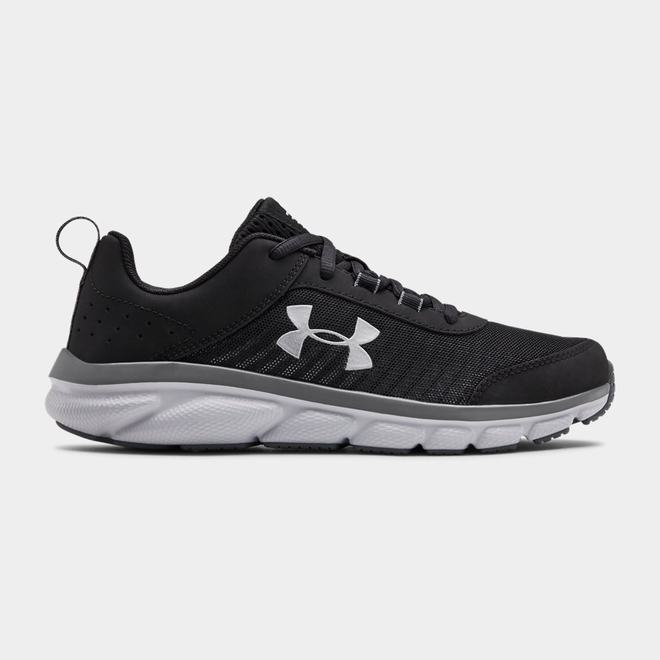 Under Armour Assert 8 Wide - Chlapcenske Bezecke Topanky - Čierne/Siva